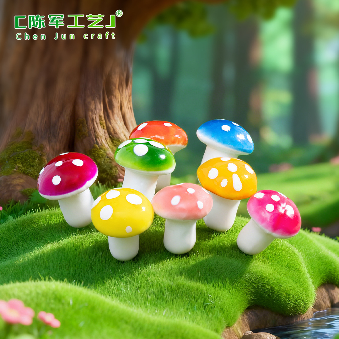 Симулированные растения, пенопластовые грибы, цветные грибы, маленькие грибы, микландшафтные комнатные растения, бонсай украшения, аксессуары