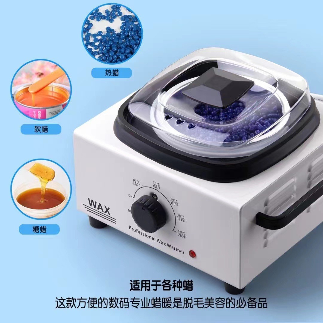 New 2025 Temperature-Controlled Single-Burner Wax Melting Machine for Hand Beeswax, Wax Bean Heater, Beauty Salon Wax Therapy Mini