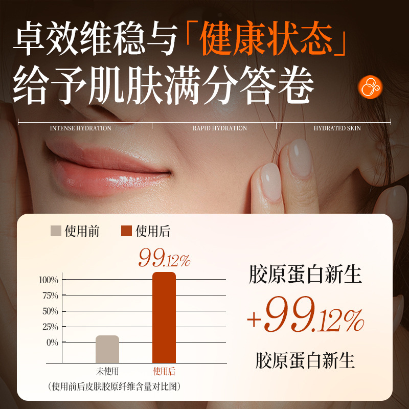 Hyaluronic Acid Vitamin C Second-Disposable Essence Hydrating Moisturizing Antioxidant Brightening Essence Liquid Skin Care Product Manufacturer