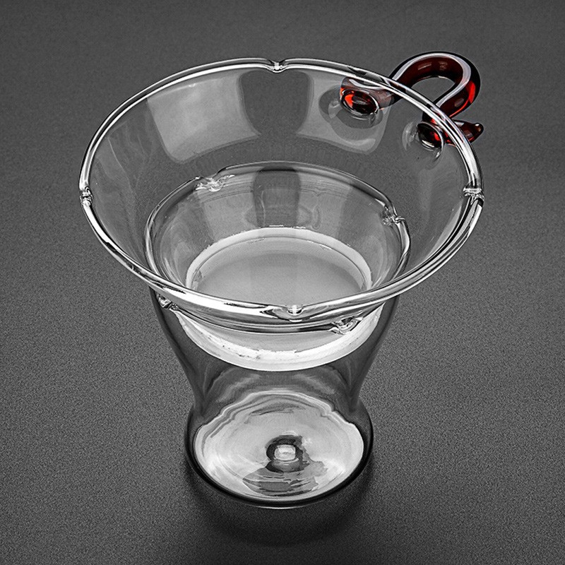 Стеклянный фильтр для чая с интегрированным отделением для воды, жаропрочный, набор аксессуаров для чая