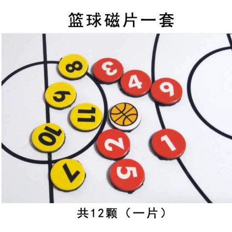 Basketball Coach Tactical Board Command Professional Game Football Board Coach Board Magnet Accessories Magnetic Sheet Digital Chess Pieces
