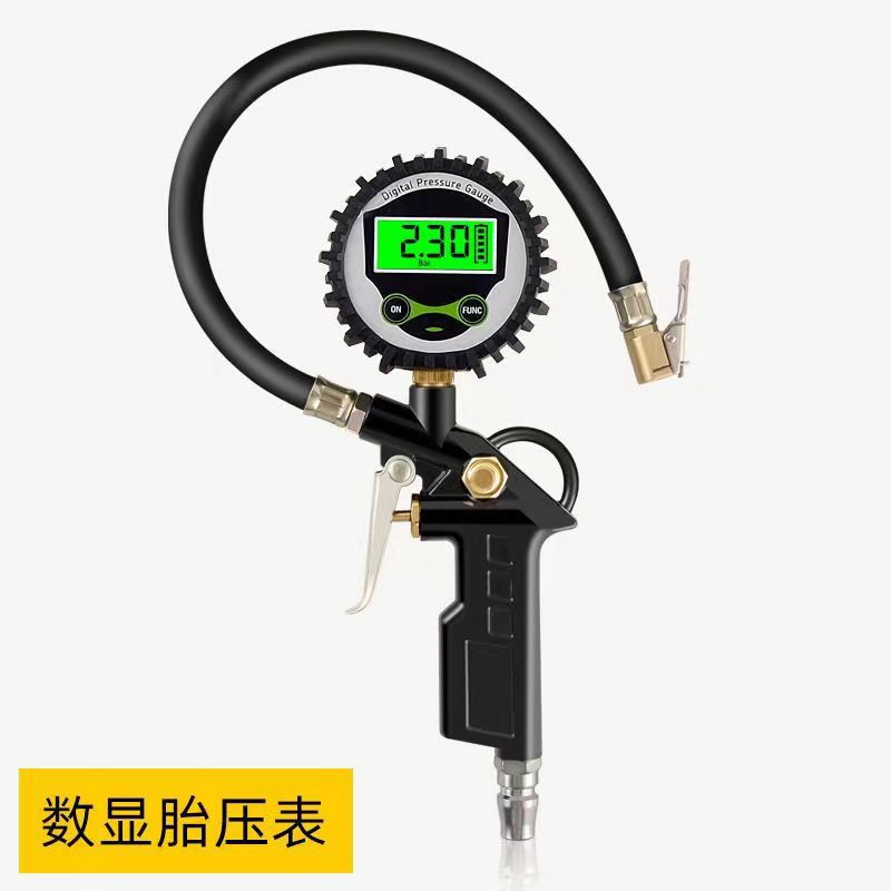New High-precision Tire Pressure Gauge Air Pressure Gauge Digital Display Pressure Measurement Car Tire Pressure Oil Soaking Tire Pressure Gauge Inflator Gauge