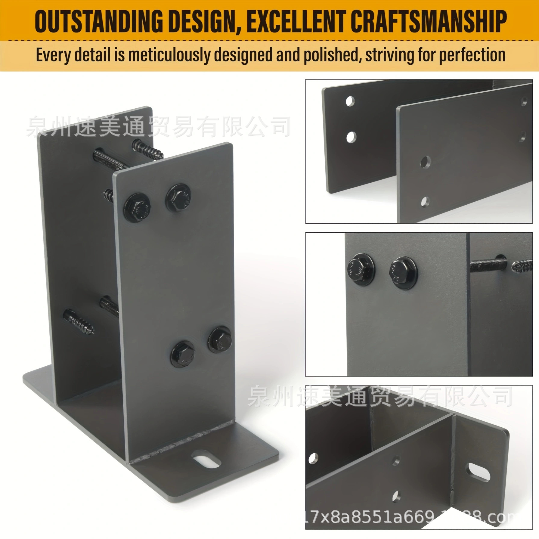 Cross-Border Temu Anchor Bracing, Deck Railing Fence Mailbox Concrete Support for Pavilion Deck Porch, etc