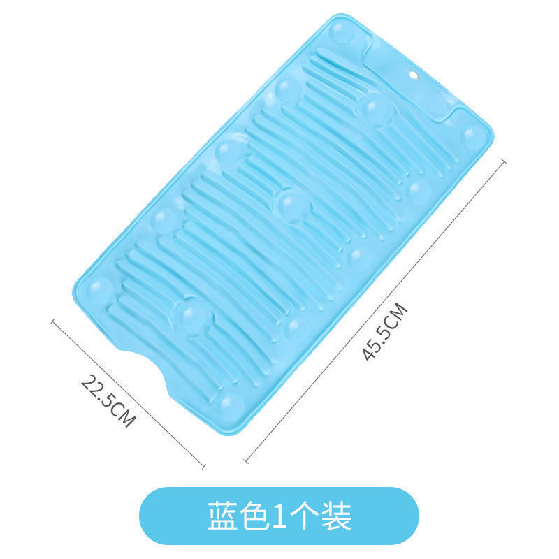 Household Foldable Silicone Washboard Bathroom Soft Multi-Functional Suction Cup Anti-Slip Washboard Shoe Washing Board