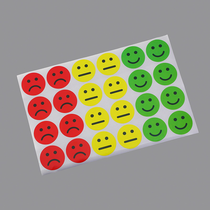 New Emotional Stickers Smiley Happy/Sad Smiley Stickers-Red/Yellow/Green Stickers No