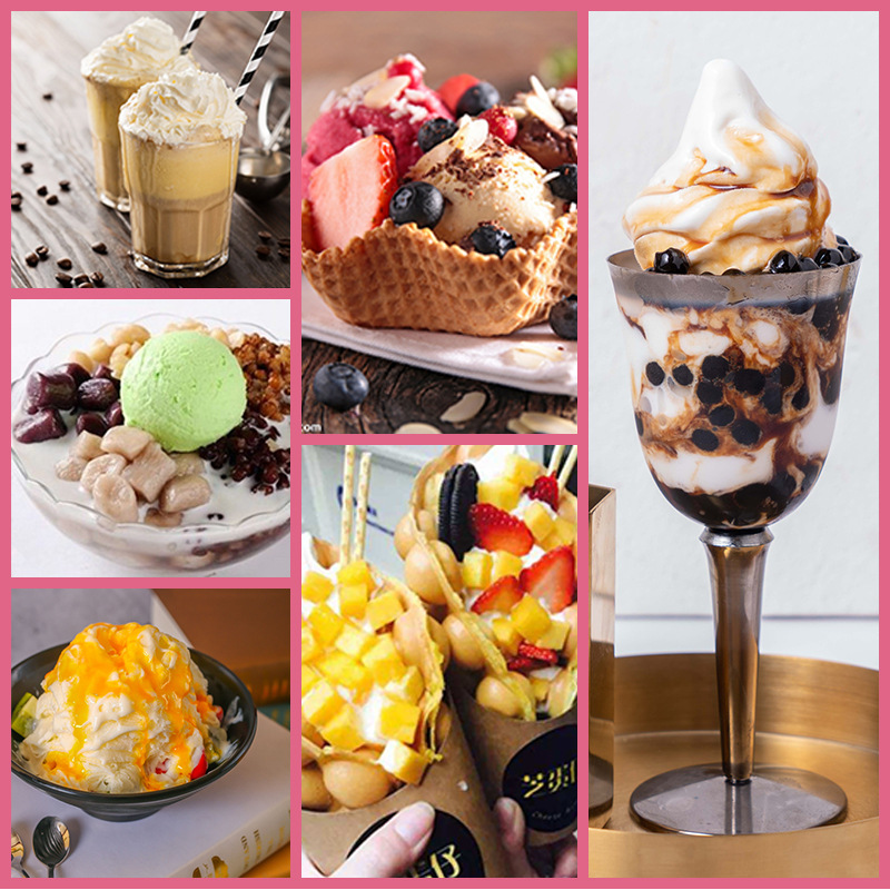 Soft ice cream powder wholesale ice cream powder commercial homemade sundae ice cream cone raw material thick cut ice cream milk brick