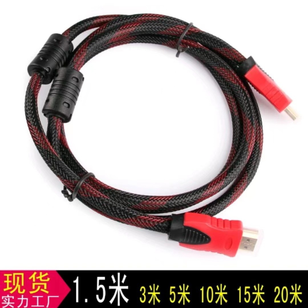 Готовый к продаже кабель HDMI 14+1 красный и черный сетевой высококачественный кабель передачи данных для компьютеров и ТВ 1080P60Hz