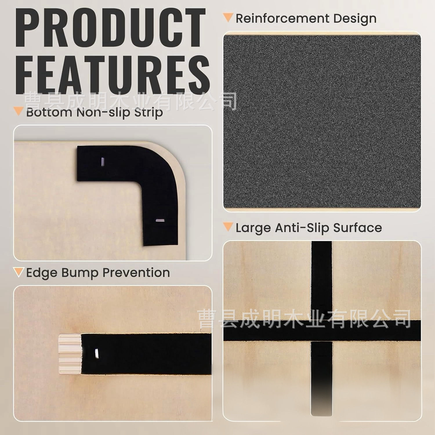 Simple Wooden Yoga Balance Training Board Household Portable Stretcher Square Fitness Non-slip Solid Wood Balance Board