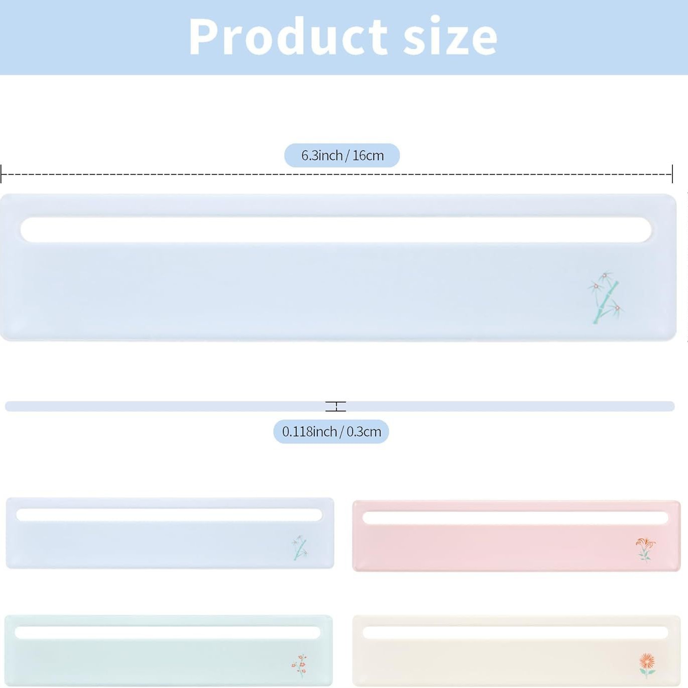 Czzwak 4 Pieces Mahjong Card Line Detector Strips - Bright Acrylic Strategy for Beginners