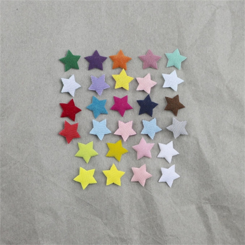 1.3cm flocking cloth star accessories diy five-pointed star hair accessories decorative materials clothing accessories accessories