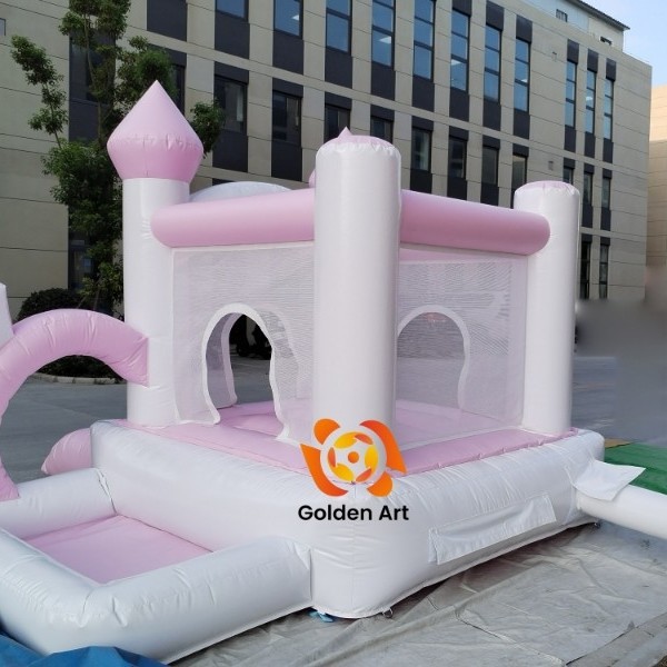 New Diamond Ring Inflatable Castle Outdoor Small Bouncy Castle Square Naughty Castle Amusement Park Manufacturer Children's Trampoline