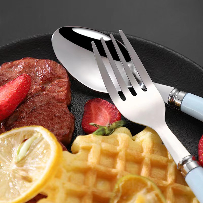 Portable tableware suit stainless steel chopsticks spoon Fork suit student outdoor travel three-piece tableware wholesale