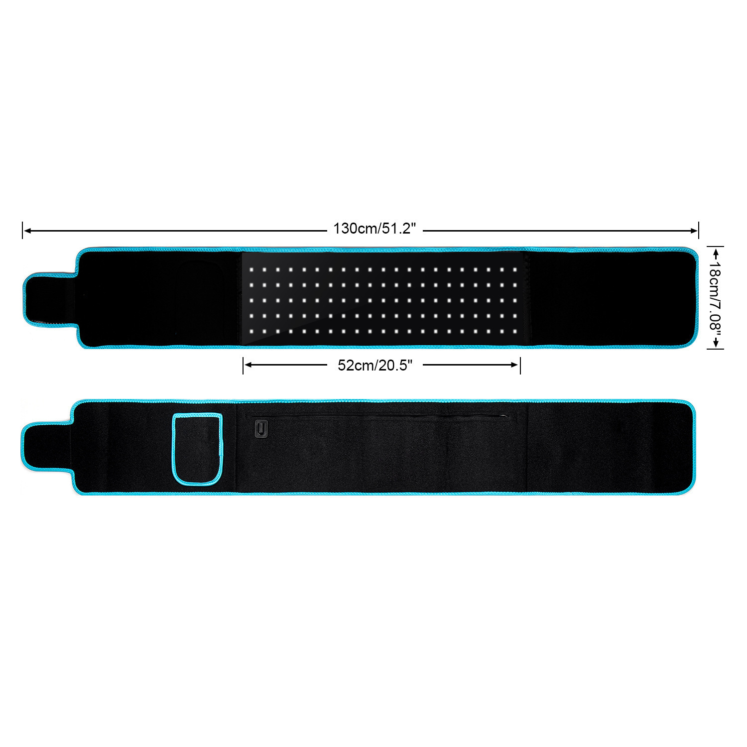 Cross-Border 105-Bead Infrared Physiotherapy Warm Palace Waist Pain Management Physiotherapy Belt