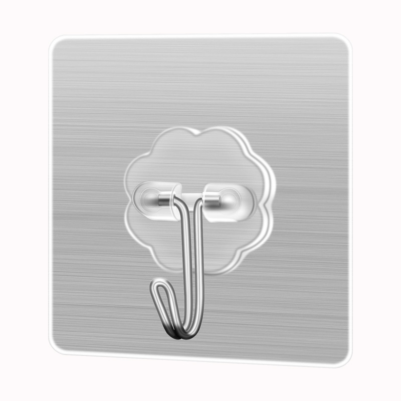 Japanese 100000 Punch-free Transparent Hook Non-marking Adhesive Hook Bathroom Kitchen Coat Storage Hook Source Manufacturer
