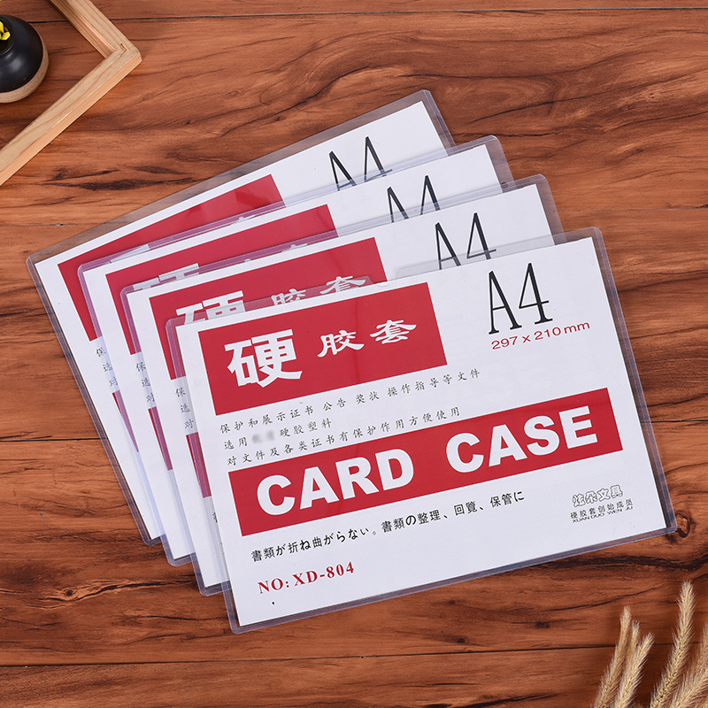 Оптовая кастомизированная пластиковая папка A6/A5/A4/A3, защитный чехол, прозрачный чехол для бейджей