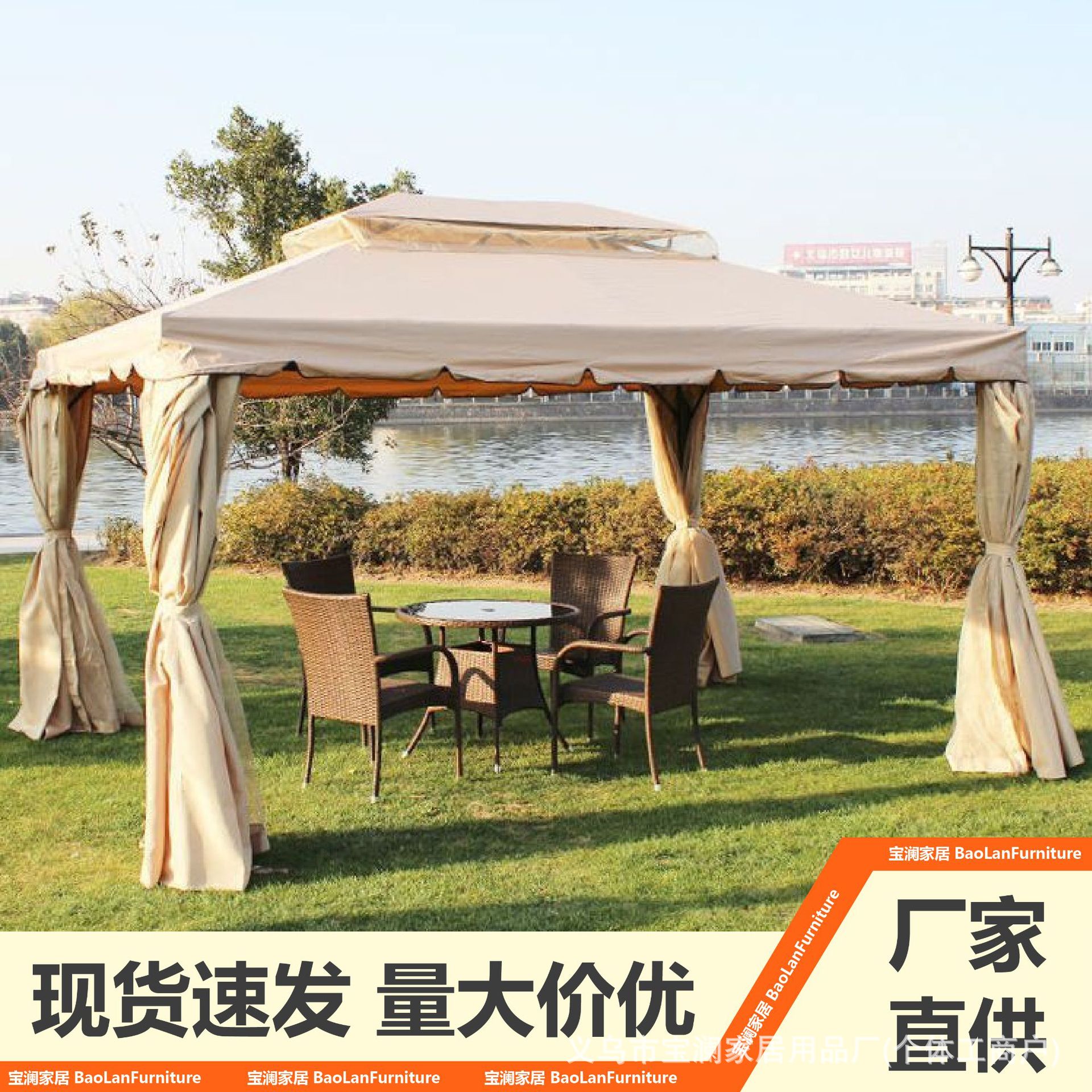 Римская палатка для двора, уличный пергол, большой открытый римский тент для отдыха