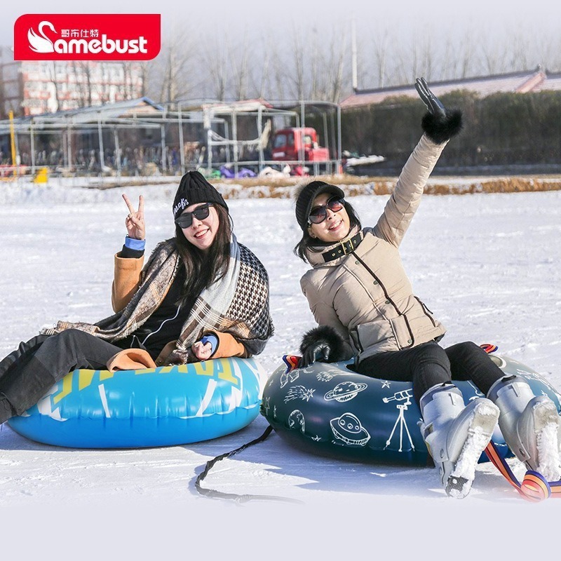The First Choice for Snow Play Is Inflatable Ski Ring, Triangular Rocket, Adult Winter Outdoor Skiing Toy, Inflatable Ski Tire