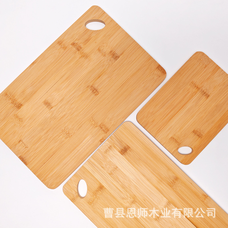 Cross-border Bamboo Cutting Board Square Chopping Board Kitchen Wooden Chopping Board Bread Board Fruit Board Household Chopping Board Chopping Board