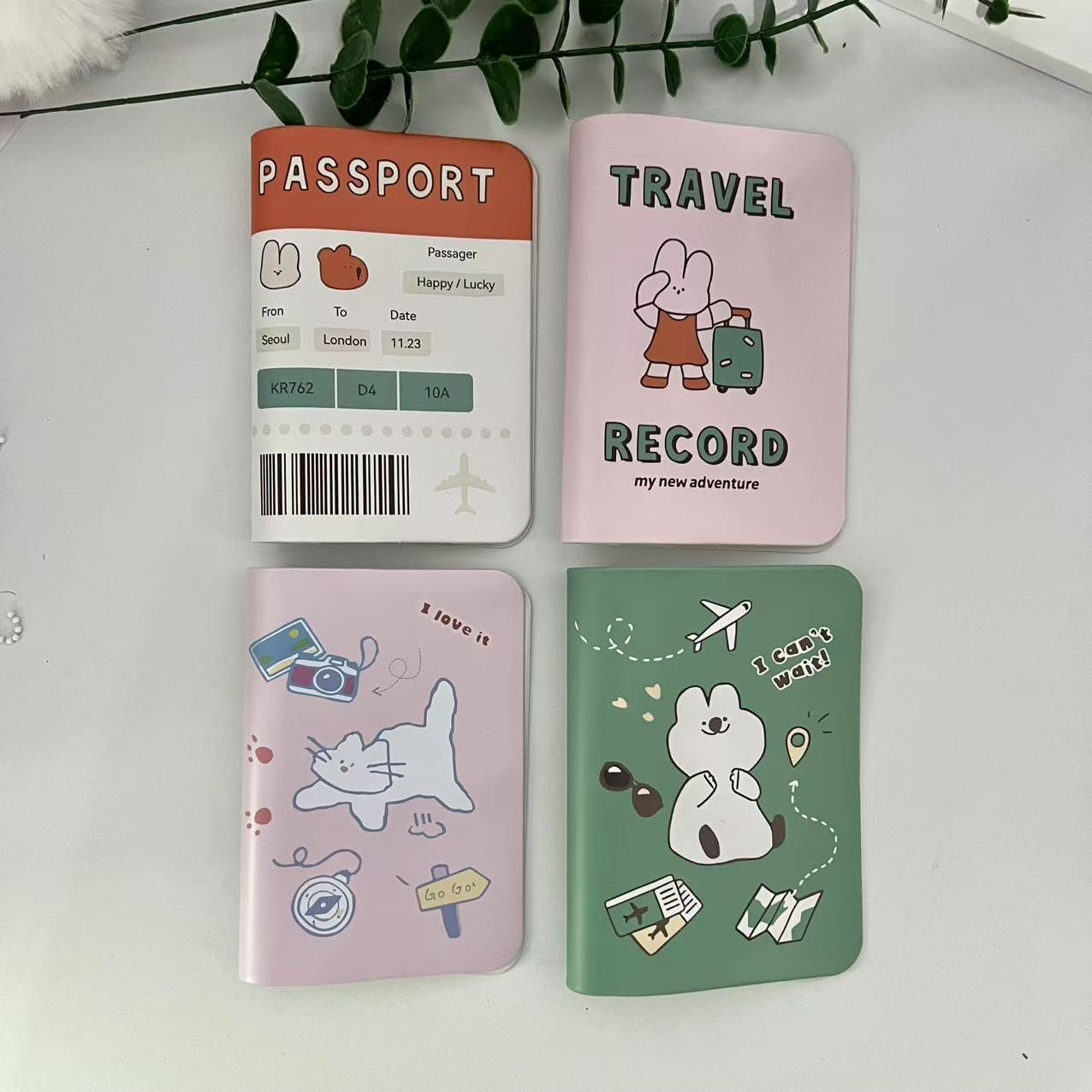 Wholesale Supply of Travel Series Short Passport Holder Passport Passport Holder Document Bag Passport Book