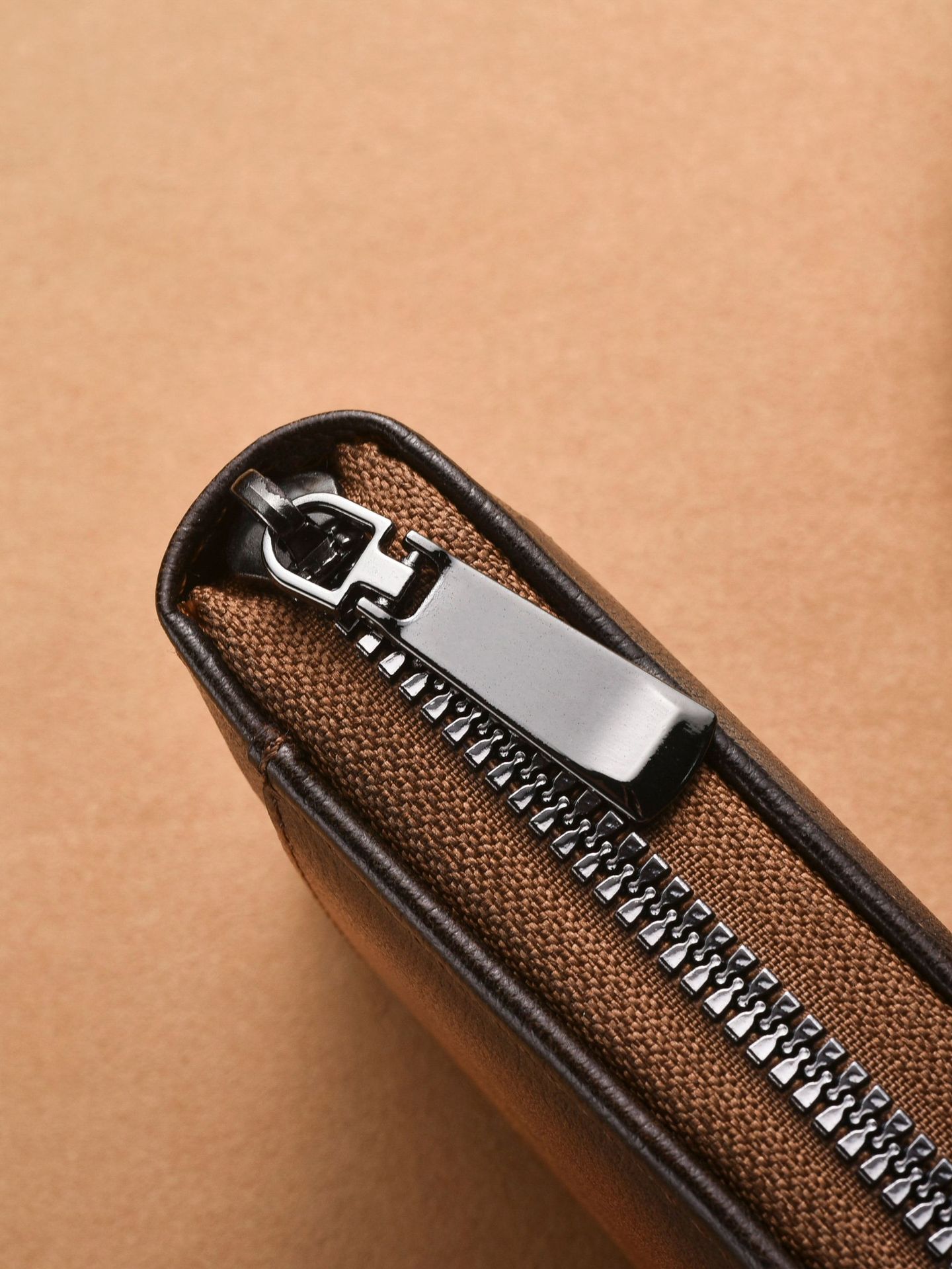 Retro Men's Card Holder Anti-Theft Rfid Multi-Card Slot Zipper Wallet Wholesale Large Capacity Men's Wallet Coin Purse