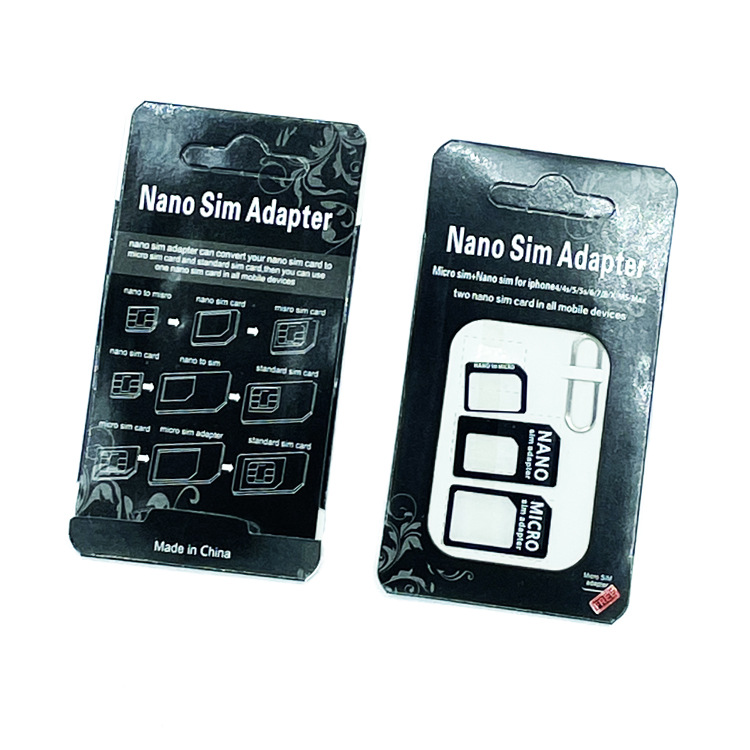 Wholesale logo large quantity in stock Nano sim mobile phone restore card holder mobile phone card holder four-in-one mobile phone card holder