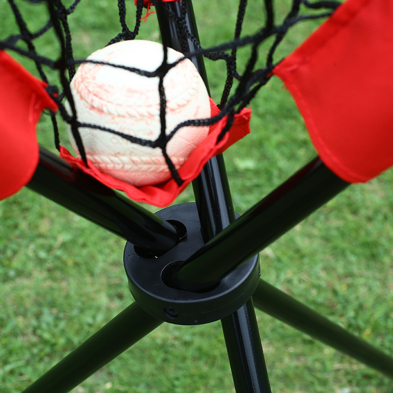 Outdoor Cross-Border Baseball and Softball Net Bag Triangle Ball Collection Rack Baseball Ball Collector Simple and Portable Ball Collection Net