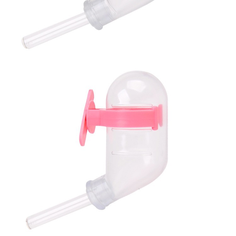 1000 Free Shipping Hamster Kettle Vacuum 60ml Silent Rabbit Hamster Drinker Glass Tube Drink Kettle Small Pet