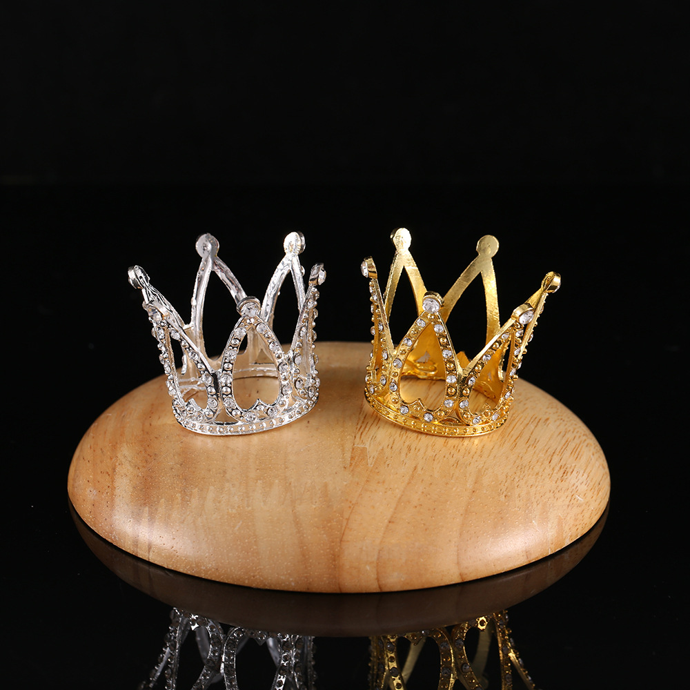 Кросс-бордовые металлические короны для украшения тортов, свадебные и на день рождения, оптовый производитель