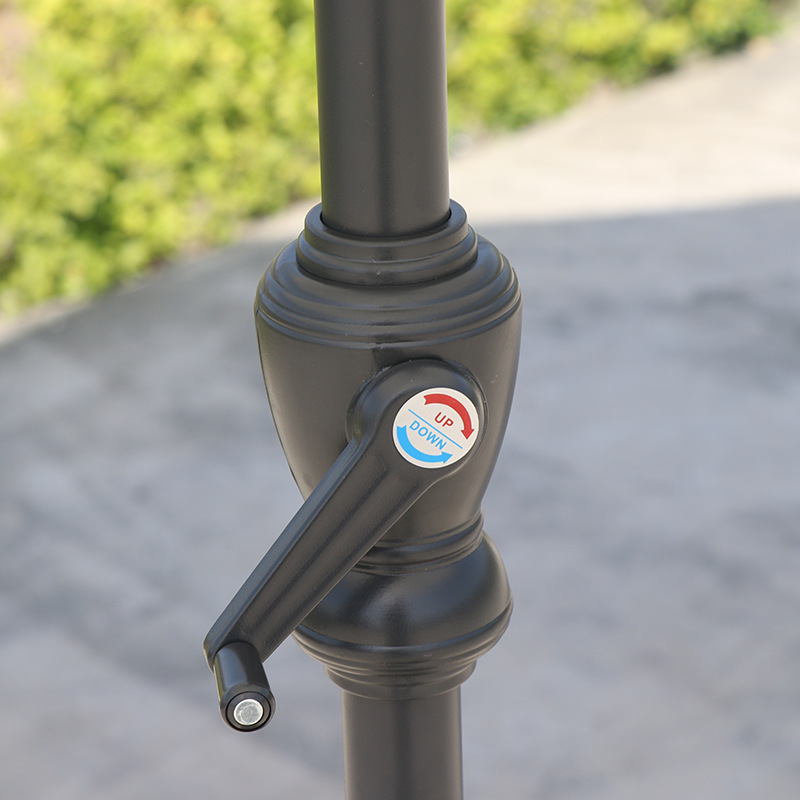 Outdoor Parasol Courtyard Umbrella Hand-cranked Mid-pillar Umbrella Straight Umbrella Beach Sun Umbrella Advertising Umbrella Stall Camping Umbrella