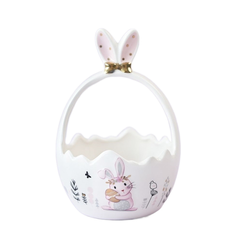 Ceramic Basket European Style Creative Ins Style Doorway Fantasy Storage Can Be Used as a Souvenir Housewarming Craft