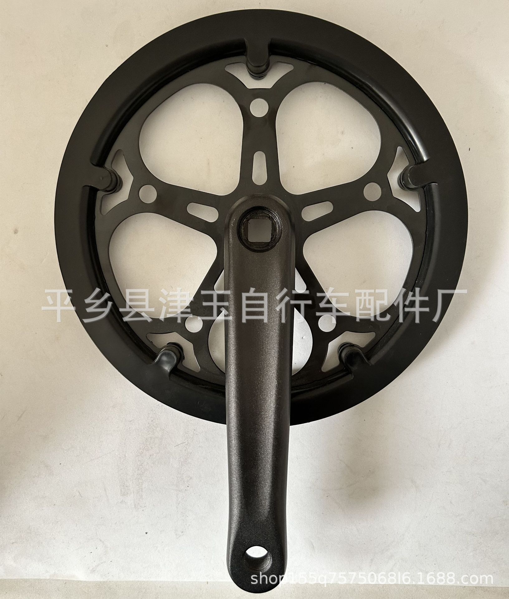 Square aluminum roulette for driving aluminum alloy crank bicycle accessories roulette 52 teeth folding bicycle sprocket