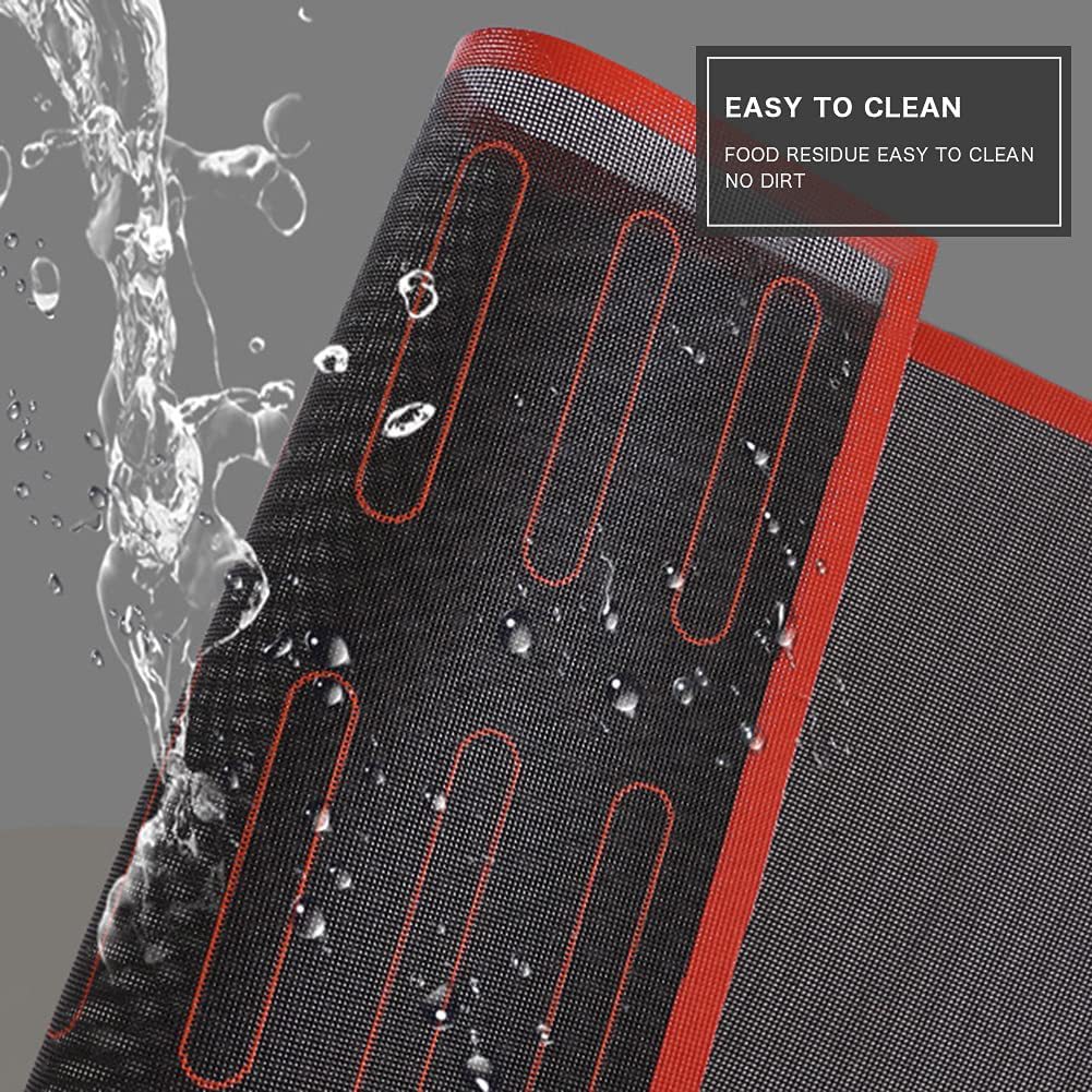 Cookie Biscuits Drying Breathable Non-Stick Fiberglass Baking Mat Bread Baking Mat High Temperature Resistant Oven Mat Silicone Cut Out Baking Mat