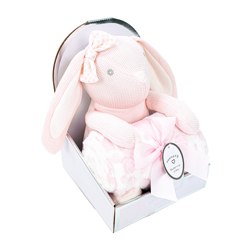 Пуховое одеяло для младенцев, милый комфортер, подарочная коробка с полной луной, комплект для новорожденных, одеяло для успокоения ребенка