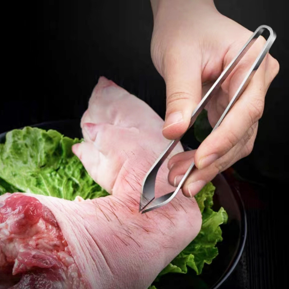 Stainless Steel Household Clips for Chicken, Duck, and Goose Feathers, Garlic Peeling Clips, Hair Plucking Tools, Hair Plucking Devices, Pig Hair Clips, Direct Supply from Manufacturer