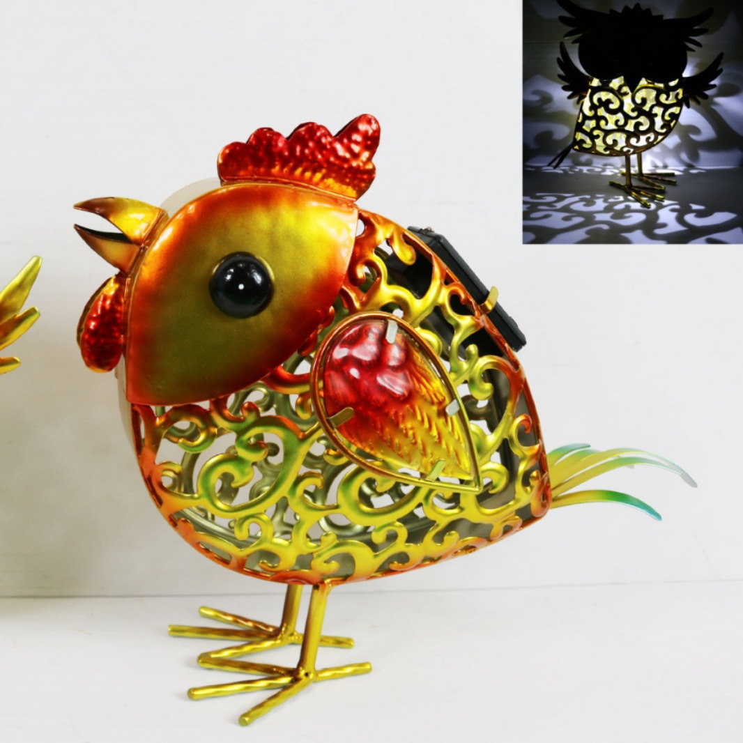 Foreign trade wood art, glass, resin, iron crafts solar LED lamp accessories