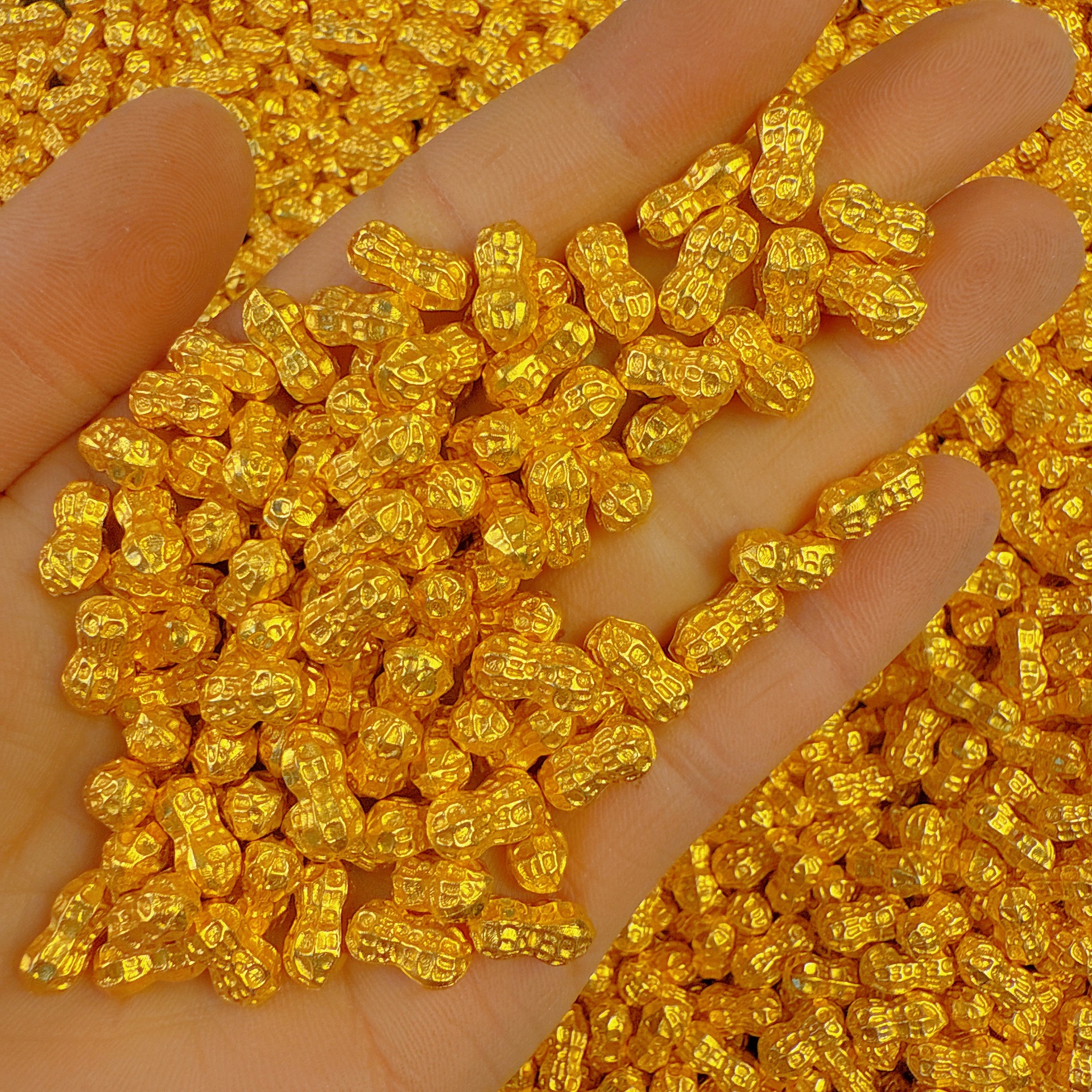 Simulated Ingot Decoration Accessories, Small Ingot Ornaments to Attract Wealth, Mini Plastic Ingots, Chinese Gift Ingots