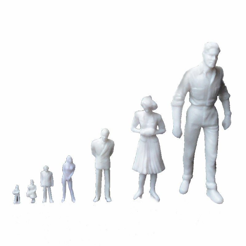 Mini Little Doll Model Mini Landscape Simulation Figure White Man Building Sand Table Scene Handmade Material