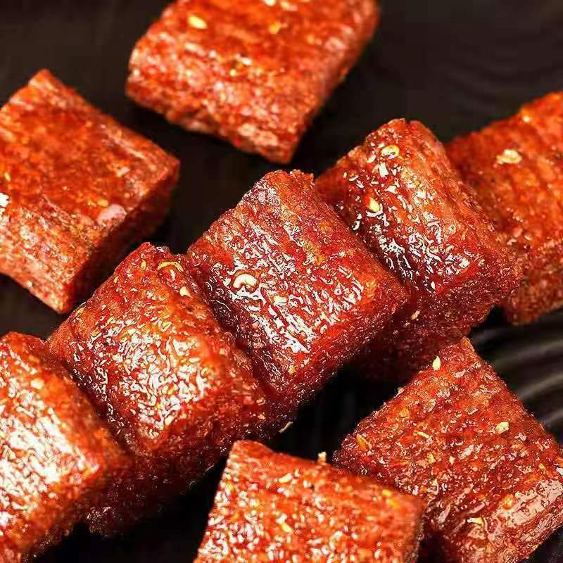 Spicy Meat Strips Childhood Classic 90S Snack Spicy Strips Nostalgic Spicy Vegetarian Internet Sensation Popular Item