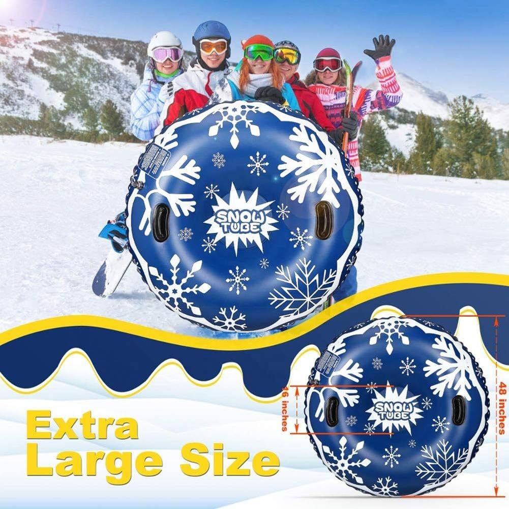Inflatable Ski Ring Thickeneded Pvc Cold-Resistant Minus 25 Degrees Kidsren and Adults Snow Ski Tube K80 Cross-Border