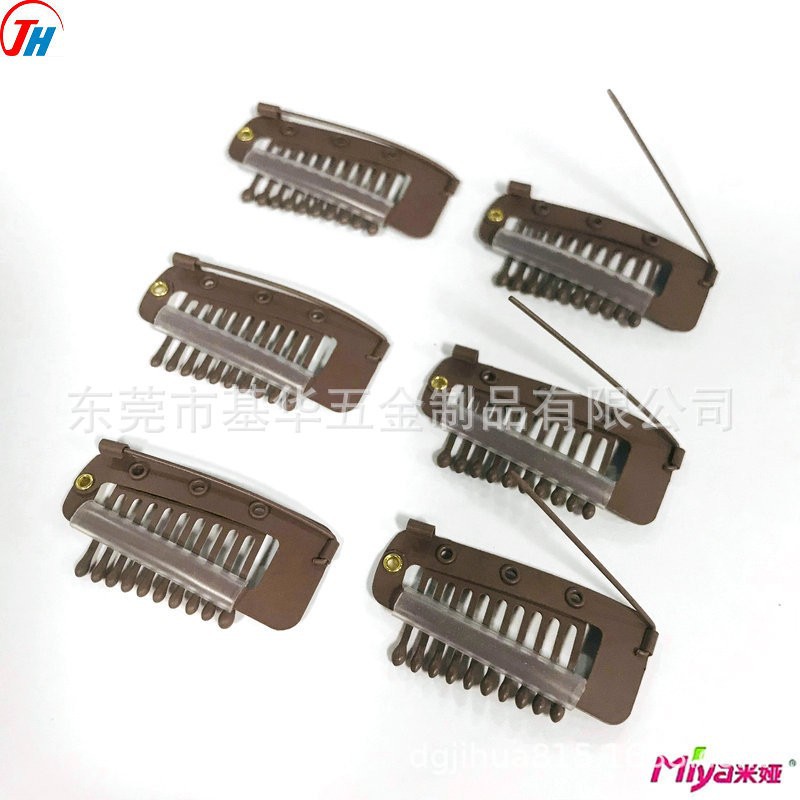 3. 6cm fake hairpin paint 10 teeth wig card DIY topper beret fixed clip fixed to hair New