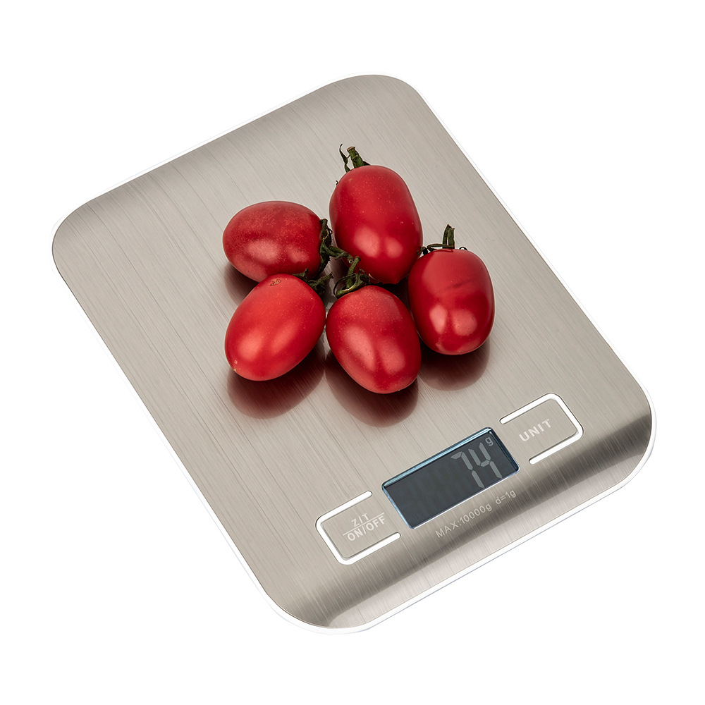 Source Factory Cross-Border Best-Selling Kitchen Scale Stainless Steel Baking Scale 10kg Food Scale 2012 Household Kitchen Scale Eco-Friendly