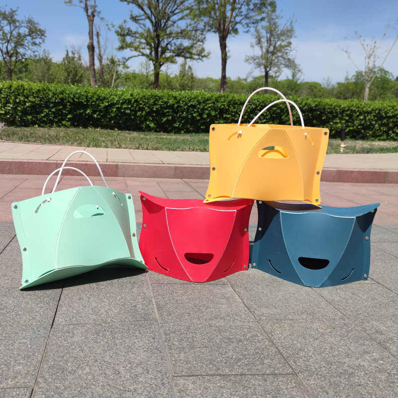 Carefully Selected Plastic Folding Stool, Small Stool for Barbecue, Picnic, Camping, Painting, Walking, Portable Plastic Stool