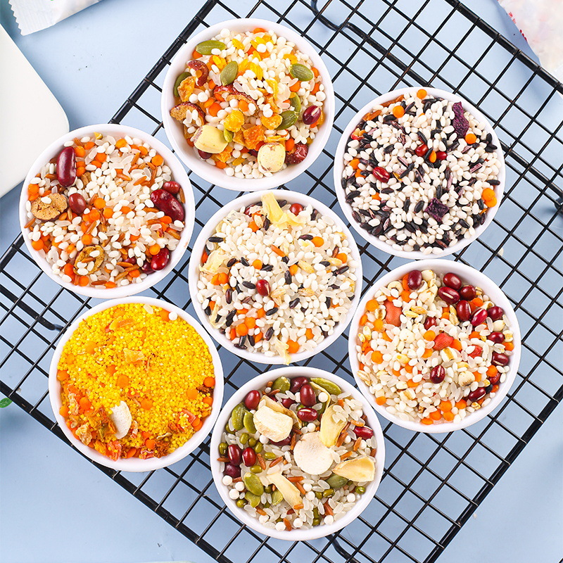 Seven-day porridge cereal porridge 120g * 7 bags of nutrition porridge purple potato black rice porridge coarse grain combination breakfast porridge raw materials