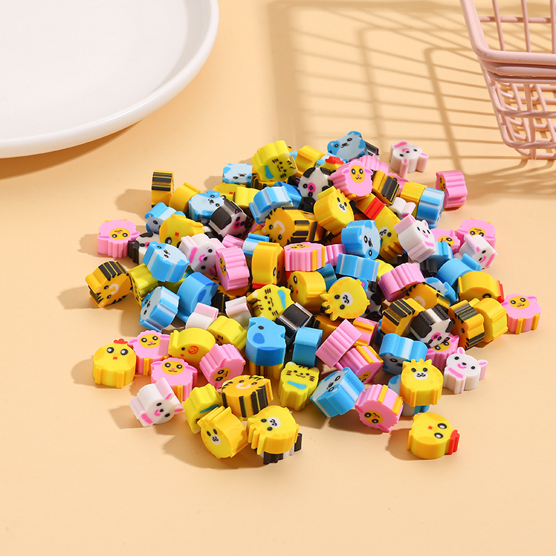 Мультяшные ластики, фрукты в космосе, цифры, ластики-штампы для учеников начальной школы, призы, разные типы, распознавание изображений, мини, милые, кросс-бодер