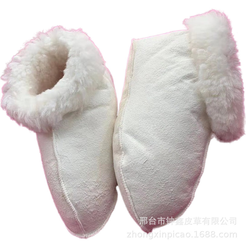 Winter Artifact Shoe Covers, Snow Covers, Whole Goatskin Pure Wool Fur Integrated Floor Shoes, Genuine Fur Cold Storage Rain Boots and Boots