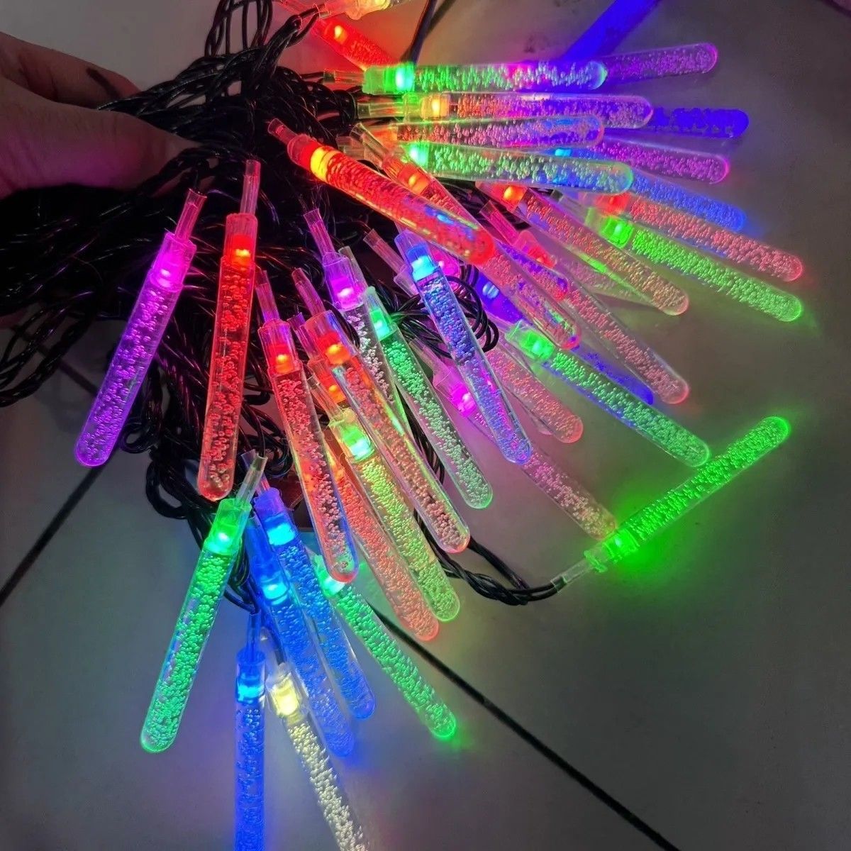 Ice Strip 15.56m Lights Three-Color Dimming Large Ice Slide Lantern (Plug-In 220V)