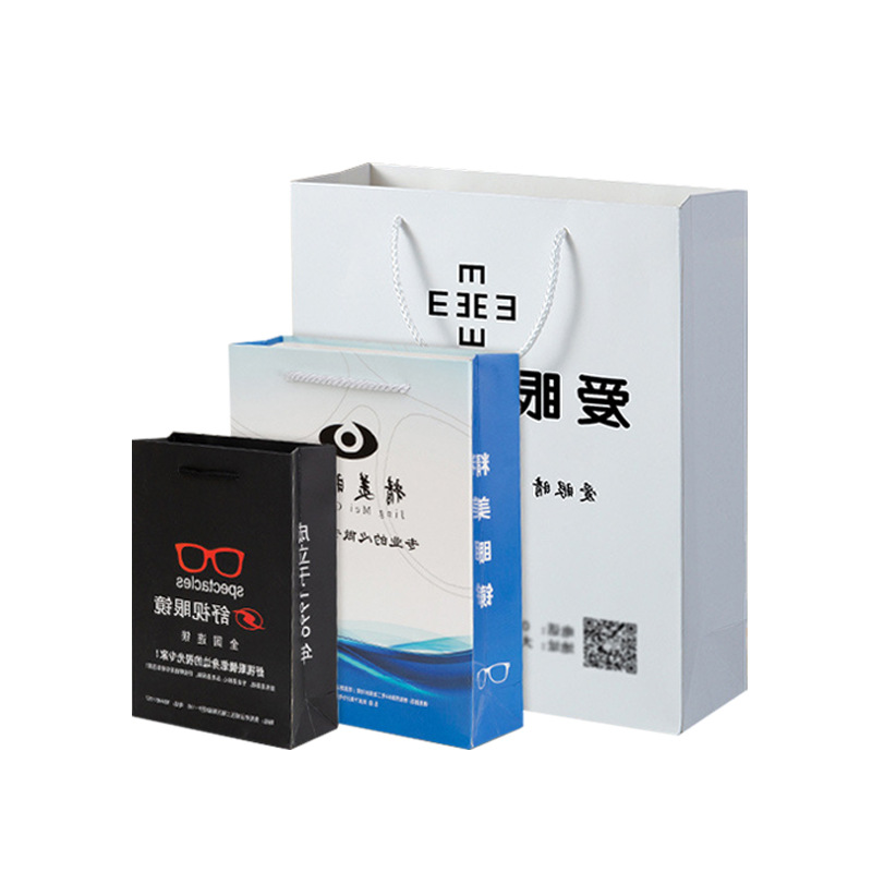 Customized Glasses Handbags, High-End Shopping Packaging Paper Bags, Gift Boxes, Gift Bags, Jewelry Wedding Bags Manufacturer