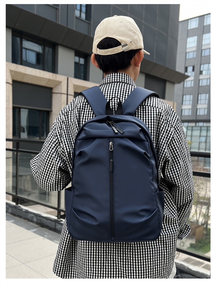 New Simple Backpack for Men and Women, Lightweight Large-Capacity Backpack, Travel Bag, Korean Style Street Trendy School Bag, Computer Bag