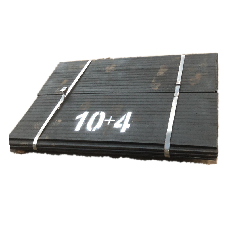 2025 8+8 Bimetal Wear-Resistant Plate Alloy Substrate 8+6 Composite Wear-Resistant Steel Plate Stack Welding Wear-Resistant Plate