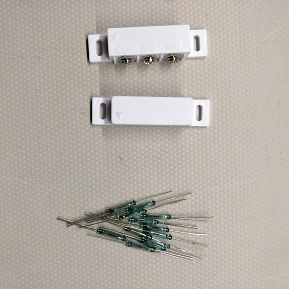 Wave Punch 3-wire Wired Door Magnetic Switch Normally Open and Normally Closed Door Magnetic Signal Output Work with Alarm Host